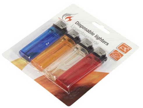 Ett Pack de 8 mecheros Desechables