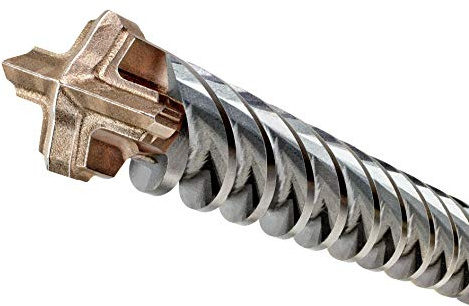 Dewalt SDS-Max Elite Hammerbohrer DT60828 (26x540x400mm, mit Vier-Schneiden-Geometrie, Vollhartmetall-Spitzen & Iron Blast Technologie, für den Einsatz in Beton, Mauerwerk, Natur- & Kunststein)