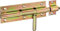 Alberts 127763 Bolzenriegel | mit rundem Griff und befestigter Schlaufe | galvanisch verzinkt, dickschichtpassiviert | Platte 80 x 36 mm | Bolzen-Ø 10 mm | Gesamtlänge 110 mm
