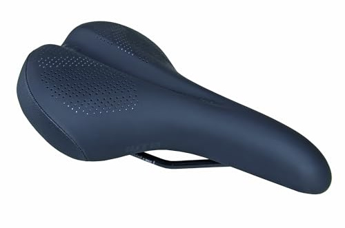 WTB Comfort Bike Seat (Saddle) - Extra Wide - Plush Thick Padding - Contoured Shape (Steel Rail)