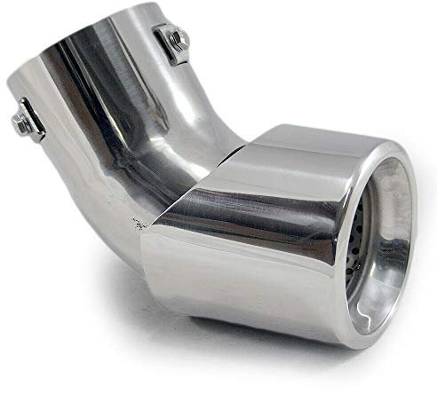 Universale 4167 Terminale di scarico per auto Terminale Silenziatore sportivo Acciaio inossidabile Cromo 71mm