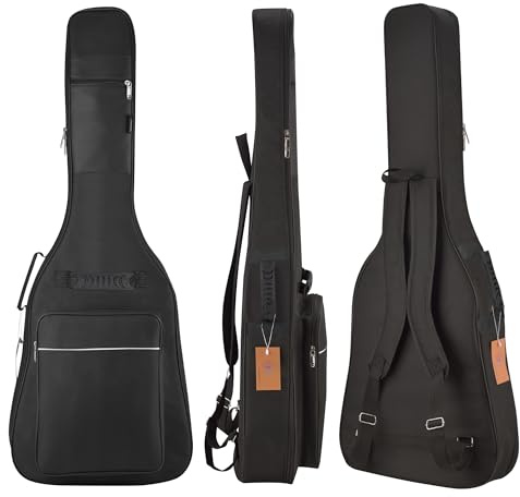 diboer 3/4 Size 36 Inch Acoustic Guitar Case Soft, Acoustic Guitar Bag 0.35 Inch Thicken Sponge Padded, Waterproof Gig Bag with Back Hanger Loop-For 36 Acoustic Classic Guitar