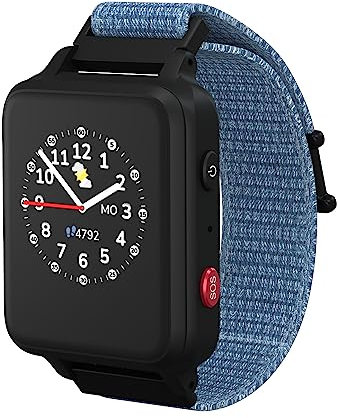 ANIO Anio5s 2023 Kinder Smartwatch mit GPS - Kinderuhr und Anruf Funktion, Telefon Uhr, Tracker, Nachrichten, Schulmodus, SOS -Ortung, 5, blau