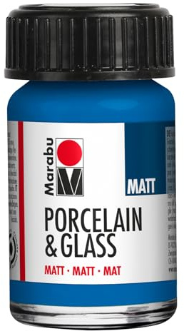 Marabu Peinture pour porcelaine et verre Gentiane mate 15 ml