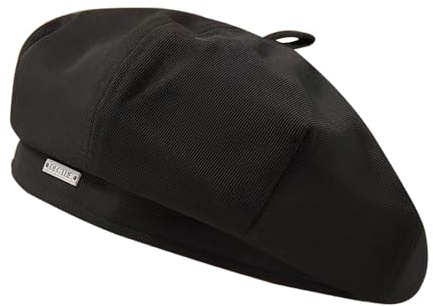 WANYI Barett Damen Baskenmütze mit Polyester Koreanisch Stil Barett Retro Mode Mütze 55-58cm für Mottoparty für Frühling/Herbst/Winter(Schwarz 1)