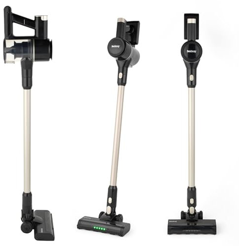 Beldray Airvolve Aspirateur Numérique Sans Fil – Technologie LED de Détection de Poussière, Comprend Support Mural & Brosse 2-en-1 pour Crevasses, Batterie 22.2V, 500ml, BEL01981VDE