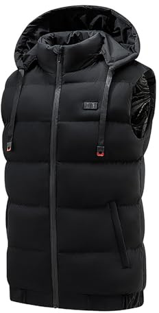 Kelandoom Gilet Chauffant Homme Femmes,Veste Thermique Étanche D'hiver Chaud Électrique USB Vêtement Gilet Chaud 3 Modes de Chauffage Doudoune Chauffante Homme pour Moto Chasse Randonnée Ski