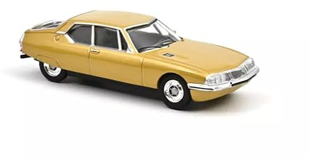 OPO 10 - Auto in Miniatura Compatibile con Citroën SM 1970 Scala 1:64 3 Pollici 7,5 cm Norev - Oro 019922