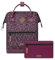 CABAIA - Sac à Dos Adventurer Lausanne - Medium 18L - Déperlant - Compartiment Ordinateur Portable 13 - 2 Poches - Certifié Vegan - Sac Voyage, Affaires, École pour Homme et Femme - Violet