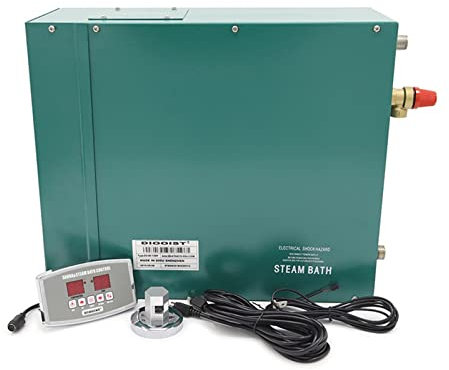 Vaporizador de Sauna, Portátil 6kw Kit de generador de ducha de vapor for espacio adecuado Generador de vapor Vapor for uso en el hogar