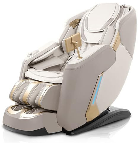 Fauteuil De Massage 4D, Soulageant La Douleur Grâce À Un Massage Par Pression D'air Sur Tout Le Corps, Adapté À Une Utilisation À Domicile Et Au Bureau.(Black)