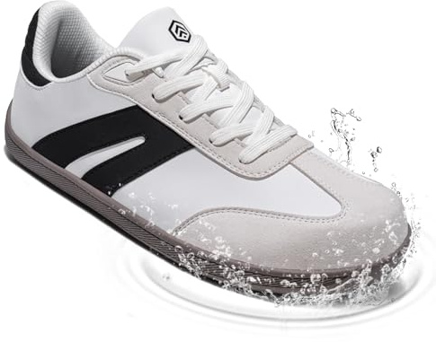 LARNMERN Safety Trainers Men Steel Toe Cap Work Shoes White 8