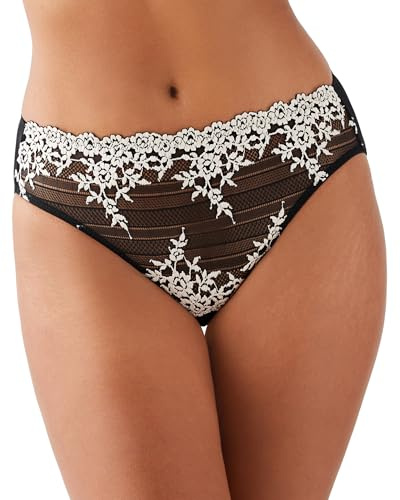 Wacoal Embrace Lace Full Coverage Hi-Cut Brief Panty, 841191 Mutande da Uomo, Nero, XX-Large Donna