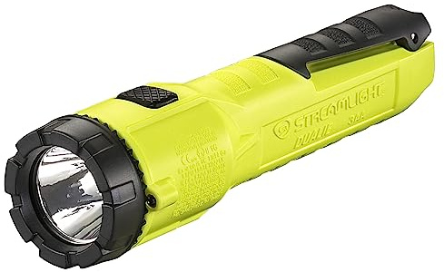 Streamlight 68750 Dualie 3AA 140-Lumen Intrinsically Safe Industrial Flashlight with Spot/Flood and 3 AA Alkaline Batteries, Yellow