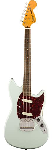 Squier by Fender Classic Vibe 60er Jazzmaster E-Gitarre Sonic Blue Normale Größe Mustang