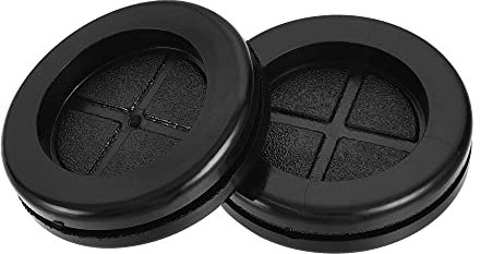 sourcing map - Occhielli di gomma rotondi a doppia faccia diametro 27 mm per protezione dei fili, 4 pezzi