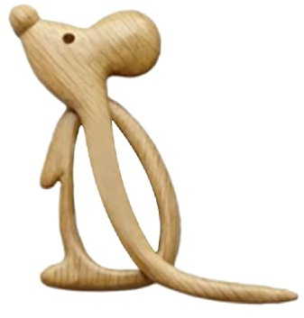 Spilla creativa alla moda con motivo animali in legno, fatta a mano, graziosa spilla in legno per sciarpe, maglioni, spilla da donna alla moda, con motivo animali in legno, fai da te
