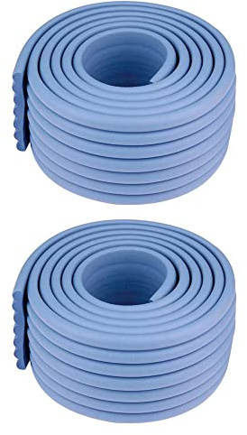 Protezione dell'angolo del bordo, 4M Protezione della protezione del bambino Paraurti di sicurezza Angoli del bordo fai-da-te per la sicurezza dei bambini, Protezione dei mobili (blu)