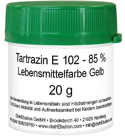 Lebensmittelfarbe Gelb hochkonzentriert Pulver 20 g wasserlöslich E102