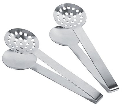 Pinze per Bustine di tè in Acciaio Inossidabile da 2 Pezzi, Impugnatura per Spremitore, Clip Facile per tè, Fetta di Limone e Filtro per Alimenti con Estrazione Semplicemente