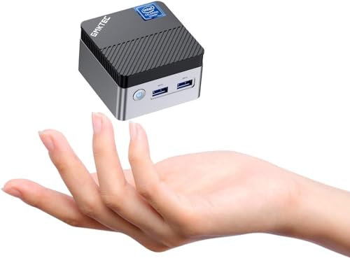 GMKtec N97 Mini PC Windows 11 ro(Beat N150/N100/N95) Mini Computer G5, Intel Alder Lake N97 12th(up to 3.60GHz) 12GB DDR5 256GB SSD/TF Card/USB3.2/HDMI*2 for Business/School/Office,Mini Ordinateur