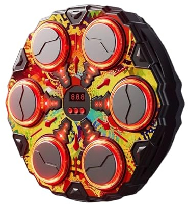 Macchina da boxe musicale, attrezzatura intelligente per allenamento fitness, allenamento interattivo, gioco di combattimento interattivo, attrezzatura sportiva, allenatore elettronico per bambini e