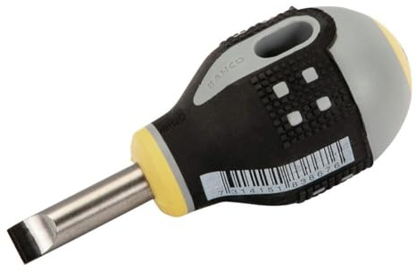 Bahco BE-8360 Ergo Slotted/Stubby Type Screwdriver, Multi-Colour, 83 mm