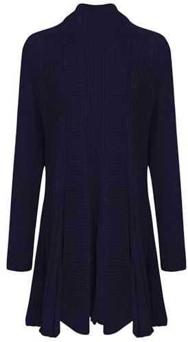 shelikes Womens Knitted Cardigan Long Full Sleeve Knitwear Cardigans Classic Solid Sweater Jacket Coat