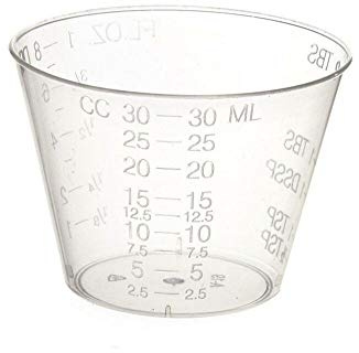 Cup Medicine Plastic 1 Ounce 100 Per Pack - Pack of 100