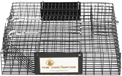 Rugged Ranch Single Chipmunkinator Multi‑Catch Chipmunk Trap, Wire Cage, 14.5x4x 4.5 - Live Catch‑and‑Release, 2‑Door Humane Rodent Control, No‑Poison Outdoor Use