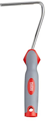 ProDec Advance Soft Grip 4 inch Mini Paint Roller Frame Compatible with All Mini Paint Rollers - 10 inch Long, Universal 6 mm Diameter Chrome Push Fit Bar