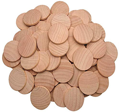 AxeSickle 1.5 inches Natural Schima superba unfinished round wood,These round wood coins The limitations are endless!(100-pcs)