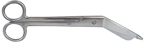 Verbandschere nach Lister Edelstahl mattiert kniegebogen, Länge:20 cm