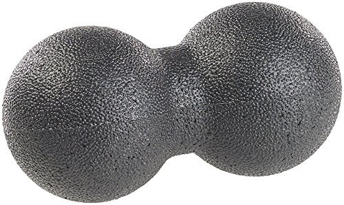 newgen medicals Duoball: Duo-Faszienmassageball für punktuelle Selbstmassage, Ø 8 cm, schwarz (Massage-Duoball, Faszien-Trainer, Fuss Massager)