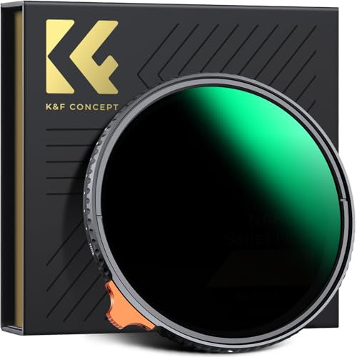 K&F CONCEPT Nano-X 67mm ND Filter Variabler Graufilter ND2-400 (1-9 Stop) Vario ND Filter mit Filtertasche
