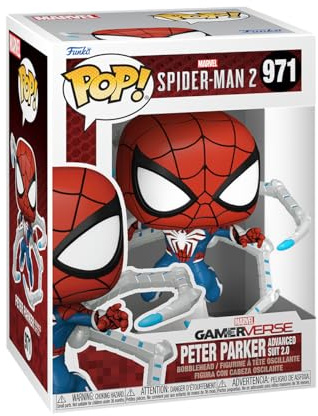 Funko POP! Games: Spider-Man 2- Peter Parker Suit - Spider-man 2 Video Game - Collectable Vinyl Figure - Gift Idea - Official Merchandise - Toys for Kids & Adults - Video Games Fans