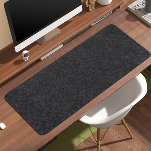 LWMTT Schreibtischunterlage Filz,Filz Mauspad Groß,rutschfeste Desk Mat,100X40cm,Schreibtischmatte für Büro und Zuhause,Office Desktopschutz