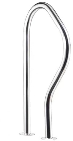 TT-YEC Corrimano per Piscina in Acciaio Inossidabile, Scale Mobili per Piscine Poco Profonde, Portata 150 kg, Adatte per Piscine Radicate con Coperture per Maniglie,B