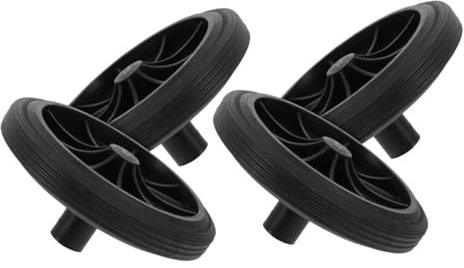 BEBEMOKO 4pièces Roues De Remplacement pour Poubelle Roues Robustesse Et Mobilité pour Poubelles Extérieures Accessoires De pour Transport Facile Et Silencieux