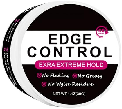 Edge Control Gel for Afro Hair - Hair Gel Women - Strong Hold - Non-reasy - No White Residue - Hair Products for Women Gel Hair（30g）