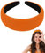 TPZORJX 1pcs Bandeaux de cheveux, bandeaux de cheveux orange, bandeaux de cheveux larges, bandeaux de tête, accessoires de cheveux pour les femmes et les filles