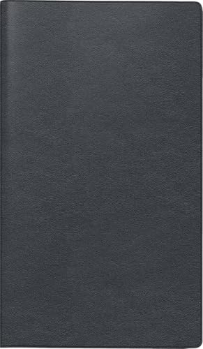 BRUNNEN Taschenkalender Mod. 753 2026 | A6, Leder, schwarz