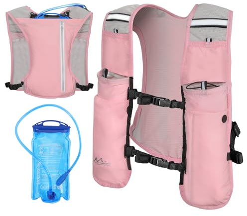 MoKo Running Hydration Vest, Sac à Dos de Course à Pied léger avec vessie d'eau de 1,5L, Sac à Dos de Course à Pied