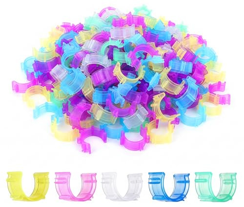Sewing Clips - 100Pcs Colourful Bobbin Clips, Multi-Purpose Sewing Clips for Fabric, Durable Fabric Clips Thread Organiser for Bobbins Quilting Craft Accessories