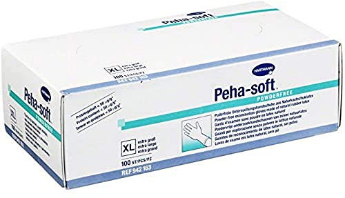 Peha Soft Latexhandschuhe puderfrei unsteril Grösse XL, 100