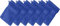 Erwin Müller Waschhandschuh Friedrichshafen 6er- Pack, 100% Baumwolle Azur Größe 15x21 cm - Premium-Qualität, unvergleichlich saugfähig, hautsympathisch, formstabil (weitere Farben)