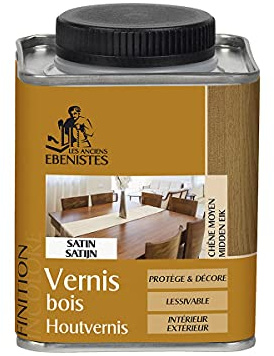 Vernis Bois Satine 250ml Chêne Moyen - Les anciens ébénistes