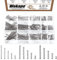 Wokape 240Pcs 15 tailles Kit d'assortiment de ressorts de compression, mini ressorts d'extension en acier inoxydable pour réparations en magasin et à domicile