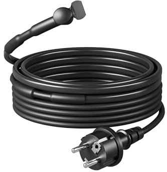 DEWENWILS Heizkabel 230V mit Thermostat, 4M Heizband Frostschutz, Wärmekabel 15W/M, Heizdraht IP67 Wasserdicht, Rohrbegleitheizung Wasserleitung, Stromsparend, Automatisch An- Ausschalten