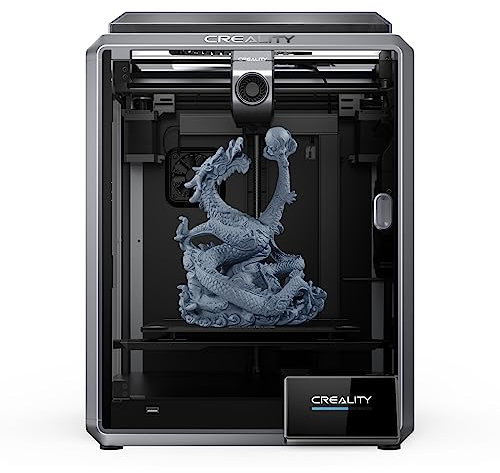 Creality K1 Speedy 3D Drucker, 600 mm/s Druckgeschwindigkeit, FDM 3D Printer, 32m³/s Flow-Hotend, Doppellüfter, Fernüberwachung, Automatischer Nivellierung und Touchscreen, 220x220x250mm